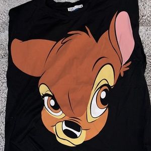 Zara Disney shoulder pad muscle tank wide sleeve.